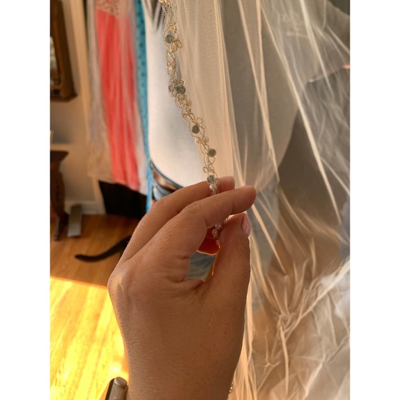 Cathedral Length Veil w/ Swarovski Crystals - Picture 6 of 8